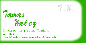 tamas walcz business card